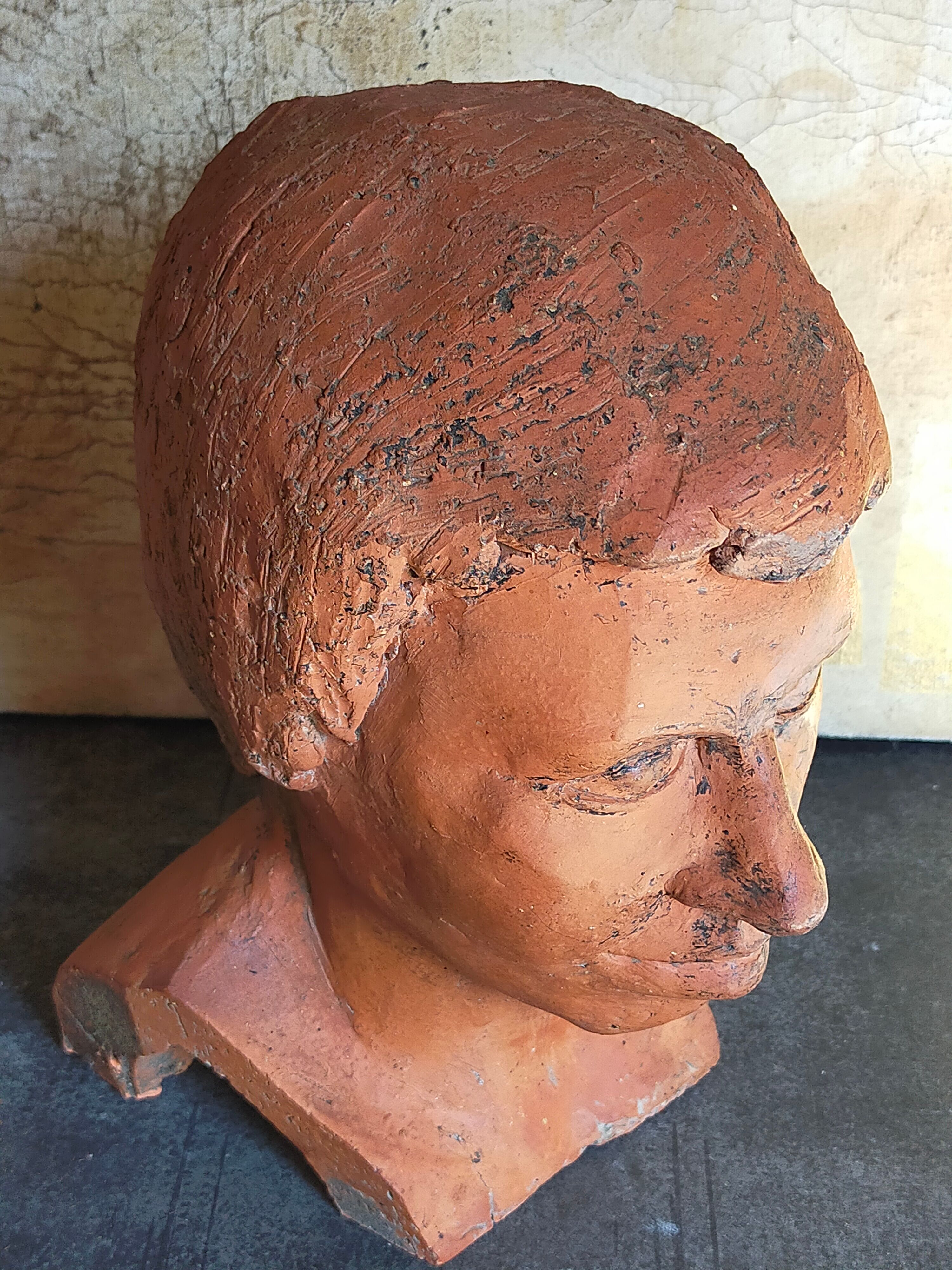 Young man's head original artist modeling