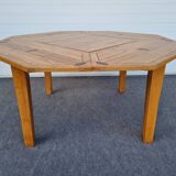 Table repas transformable carré octogonale années 80