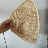 Lampshade suspension braided straw + fixing