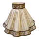 Large vintage scalloped lampshade