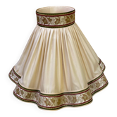Grand abat-jour festonné vintage