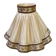 Large vintage scalloped lampshade