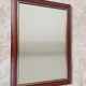 Vintage Cherry Wood Wall Mirror with Gilt Detail & Beveled Glass, 1980