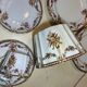 Dessert tableware set: 6 cups, 6 saucers, 2 platters, 10 plates