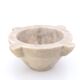 Marble mortar and wooden pestle, nineteenth century