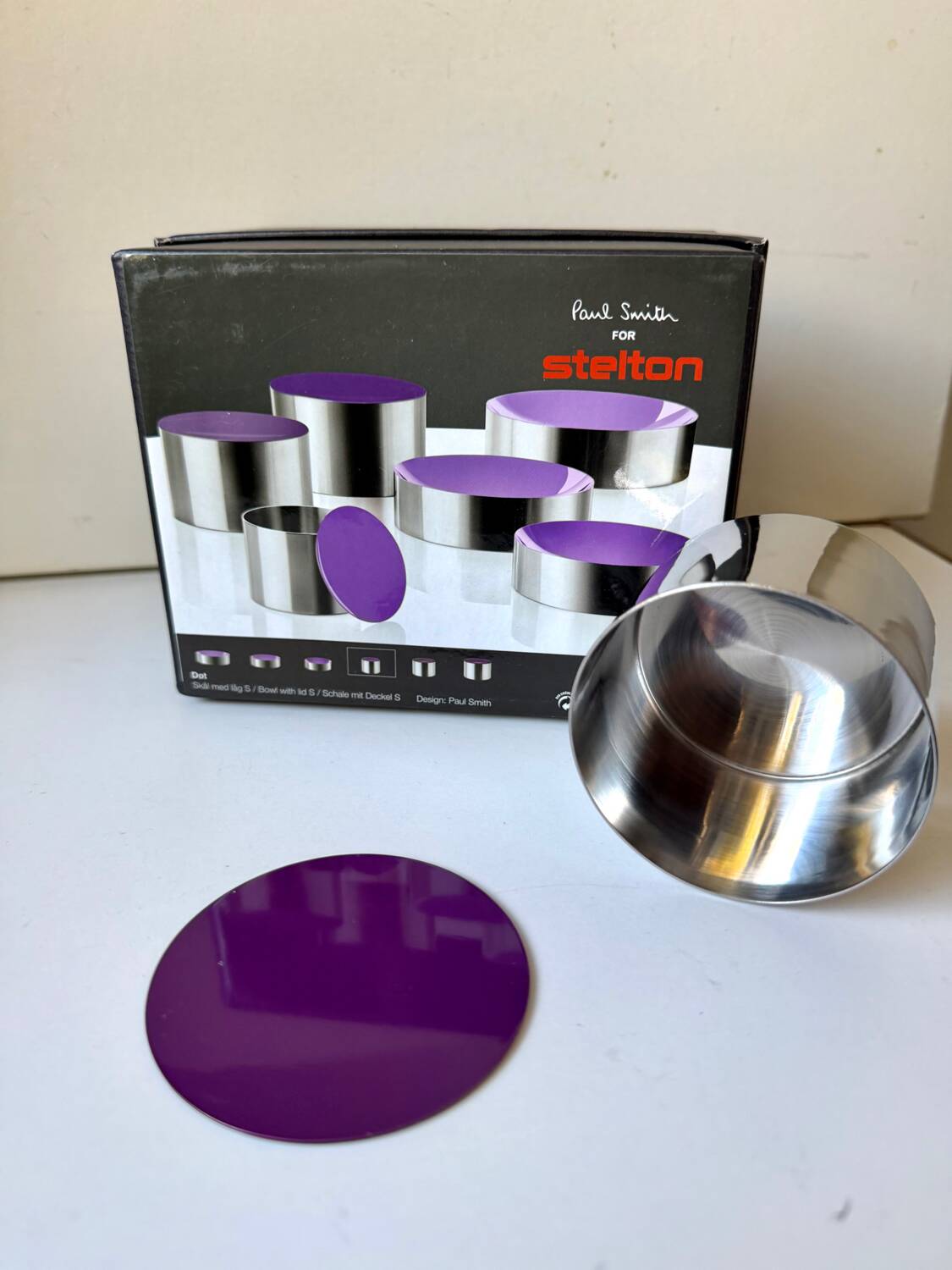 PAUL SMITH for Stelton stainless steel container never used nib