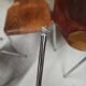 Lot of 6 Flötotto pagwood chairs 1960