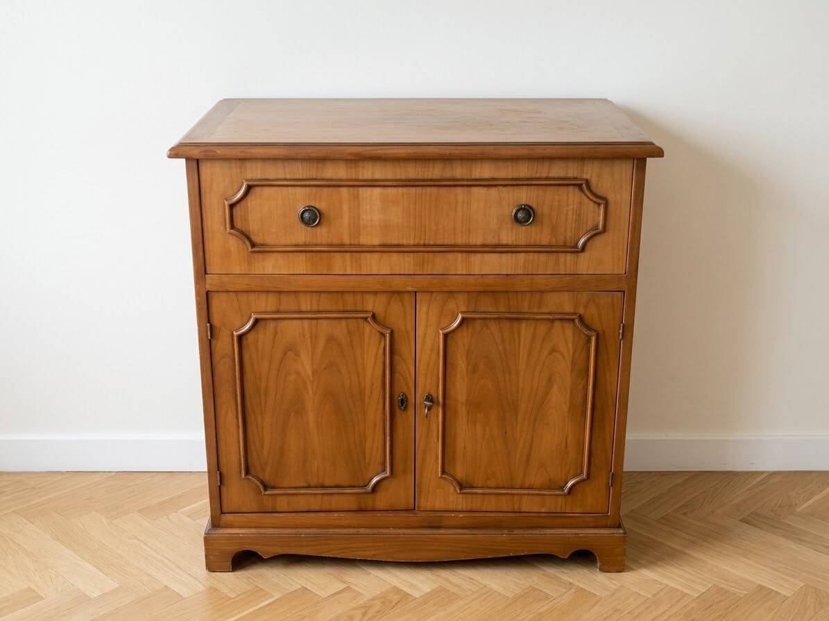 Light wood sideboard – 2 doors and 1 drawer