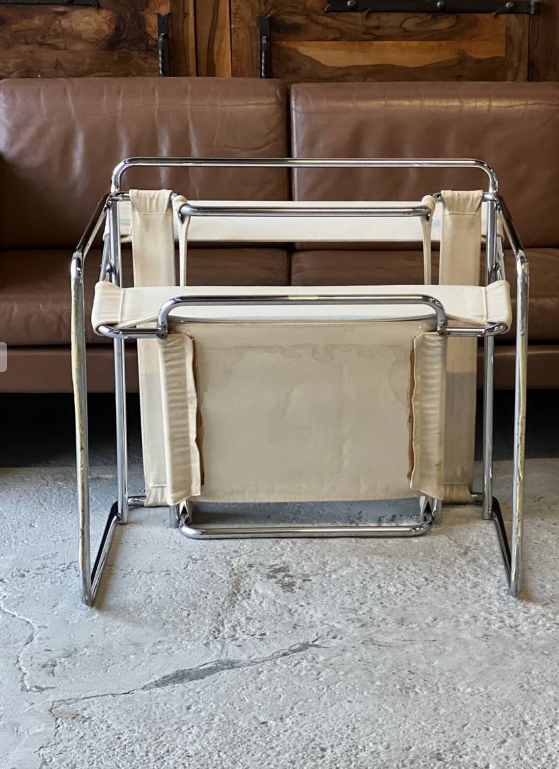 Wassily armchair in Gavina edition canvas