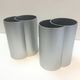 Pair of minimalist vase, 70s