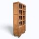 Art Deco Parisian glass-fronted wardrobe, demountable
