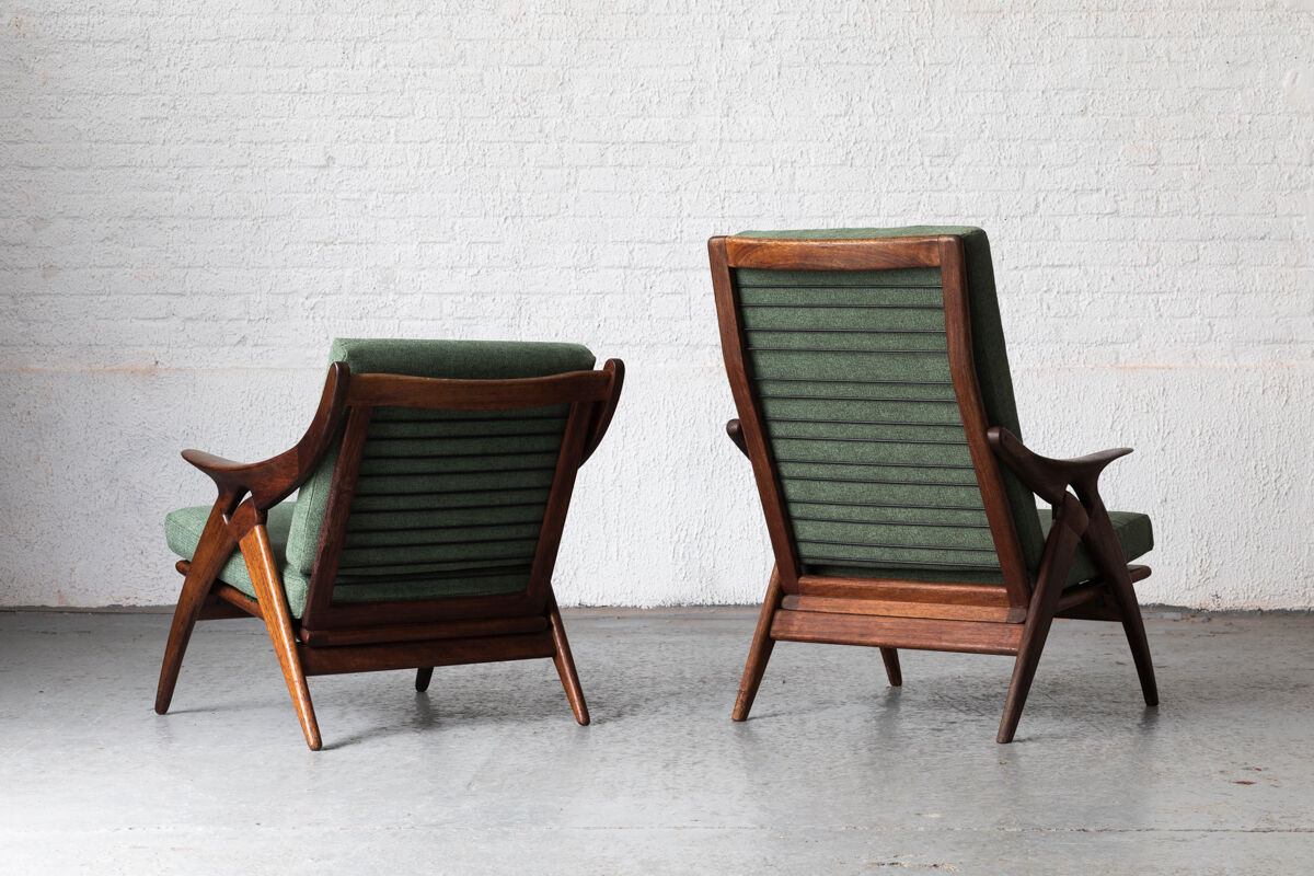 Ensemble de fauteuils de De Ster Gelderland, design hollandais des années 1960