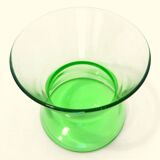 12 Art-Deco aperitif glasses in crystal and sea uraline