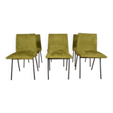 Set of 6 Paulin chairs model CM 145 produced by Meubles TV in 1954