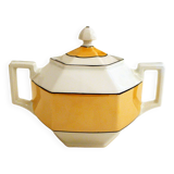 Iridescent Art Deco Sugar Bowl