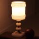 White Italian alabaster and brass lamp, 1960s