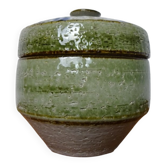 Danish Studio Ceramic Bowl with Lid by Noomi Backhausen for Soholm Stentoj, 1960s