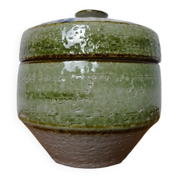 Danish Studio Ceramic Bowl with Lid by Noomi Backhausen for Soholm Stentoj, 1960s