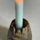 Alabaster stone candle holder made in italy vintage