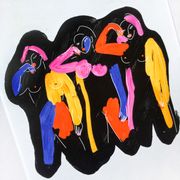 Three Black Woman  - 29 x 42 cm