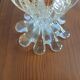 Amber bubble glass sculpture