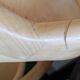 Bent wood side table