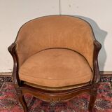 Louis XV style office chair in walnut