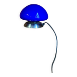 Vintage blue mushroom table lamp with DIM TOUCH