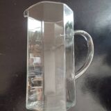 Clear glass pitcher