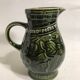 Lot 3 old pitcher SARREGUEMINES FRANCE ceramic green kitchen Vintage