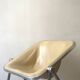 Plona Armchair in Beige Leather & Chrome by G. Piretti for A. Castelli, 1970s design
