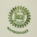 Lot 4 dinner plates Boch Louvière Rambouillet 1966