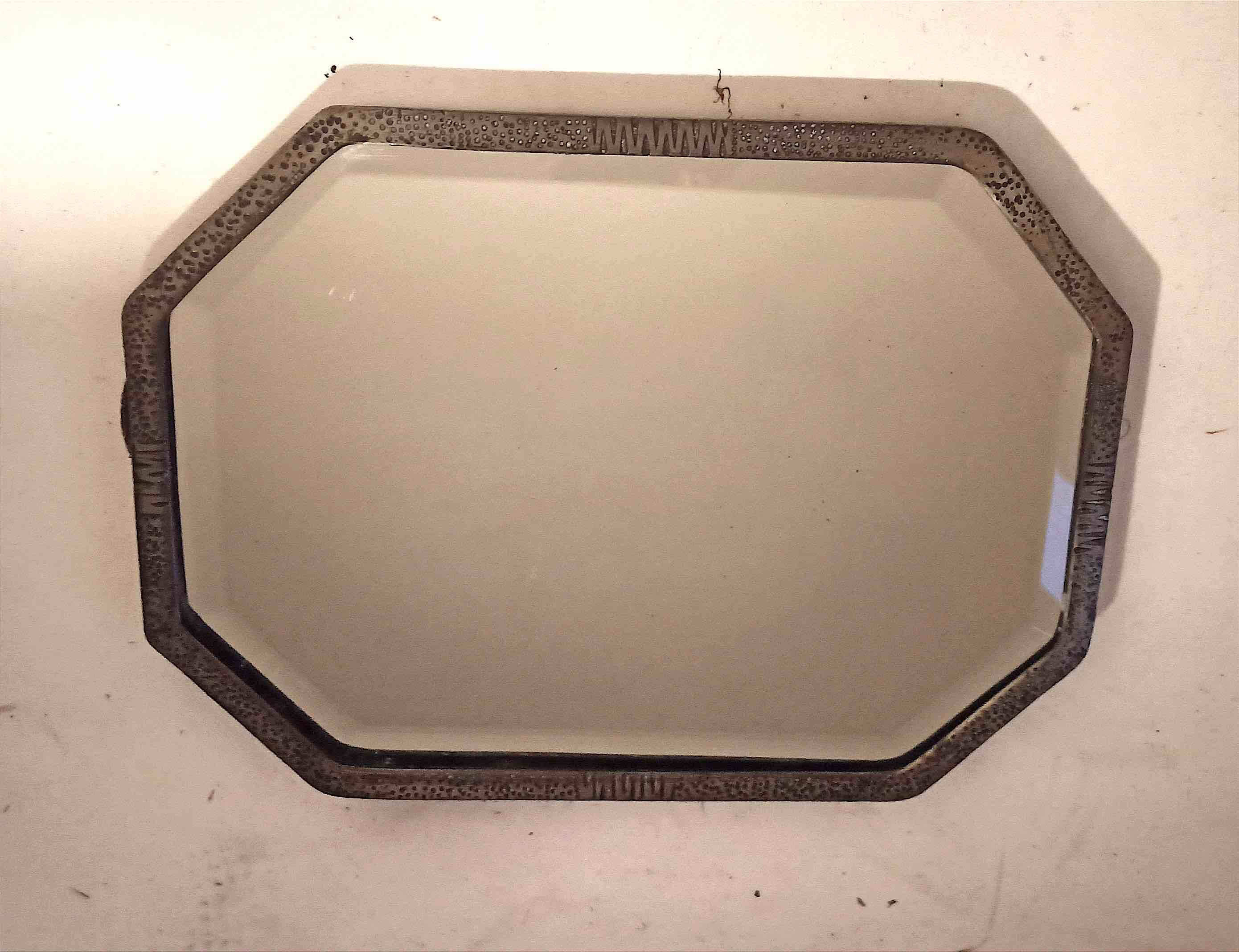 Art Deco Beveled Mirror 58.8 x 41.2 cm
