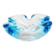 Cendrier en verre de Murano bleu