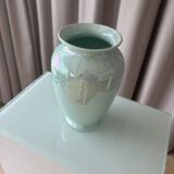 Iridescent blue hues vase