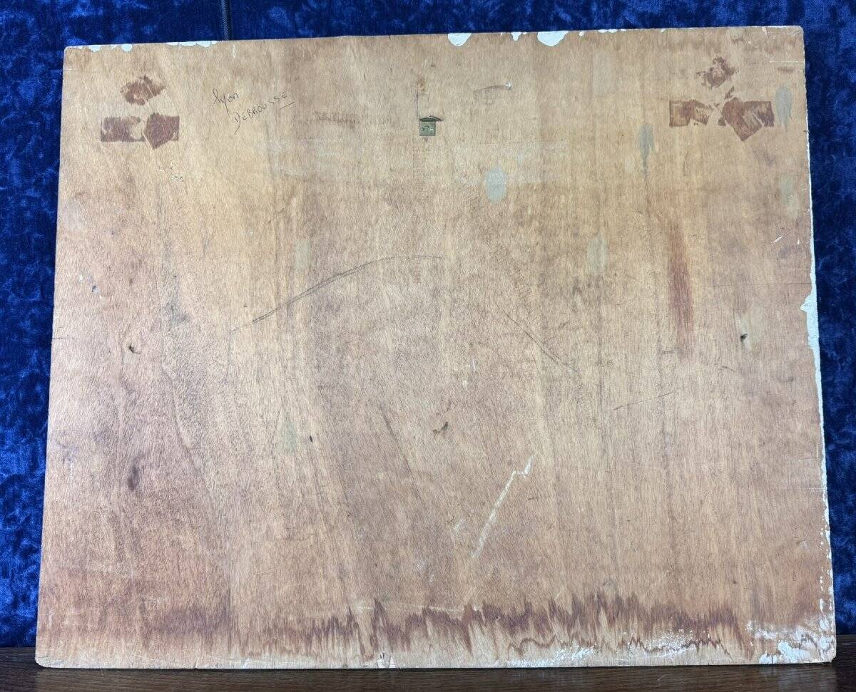 Jacques Bardet: oil painting on panel circa 1940