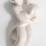 White Sconce with Boy Motif by Marianne Starck for Michael Andersen & Son