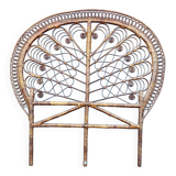 Tête de lit en rotin peacock