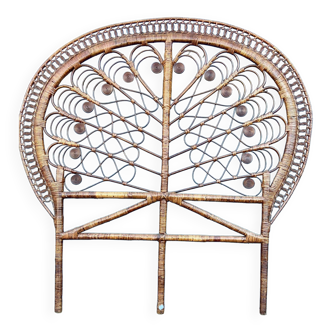 Peacock Rattan Headboard