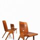 Set of 6 stackable dining chairs in Bauhaus style, 1960