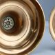 Set of two antique 19th century French copper candlesticks
