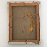 Tableau ancien bouquet de marguerites