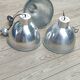 Set of 3 industrial pendant lights