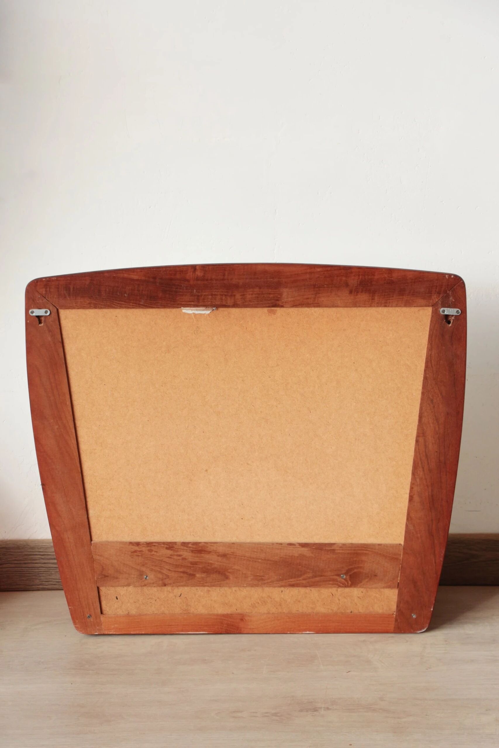 Scandinavian wall mirror in teak with drawers – mid-century Danish design