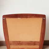 Scandinavian wall mirror in teak with drawers – mid-century Danish design