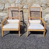 Pair of vintage armchairs by Franco Bizzozzero for Pierantonio Bonacina