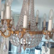 Baroque chandelier made of genuine Bohemian crystal and bronze with 12 branches.