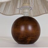 Wooden bedside lamp