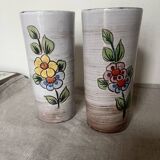 2 Sixties Vallauris orangeade glasses