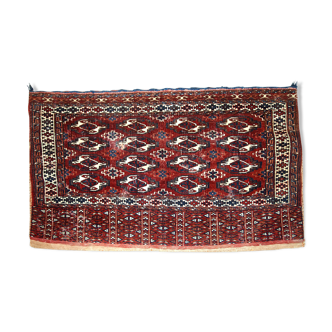 Tapis ancien turkmène yomud fait main 70cm x 118cm 1900s